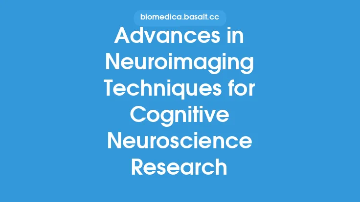 Advances in Neuroimaging Techniques for Cognitive Neuroscience Research Thumbnail