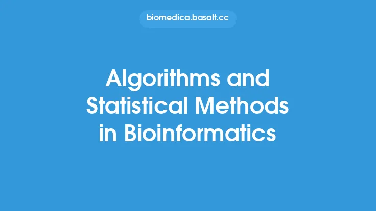 Algorithms and Statistical Methods in Bioinformatics Thumbnail