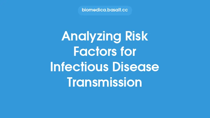 Analyzing Risk Factors for Infectious Disease Transmission Thumbnail