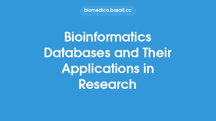 Bioinformatics Databases and Their Applications in Research Thumbnail