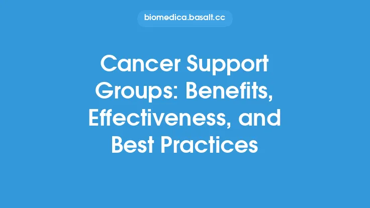 Cancer Support Groups: Benefits, Effectiveness, and Best Practices Thumbnail