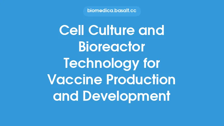 Cell Culture and Bioreactor Technology for Vaccine Production and Development Thumbnail