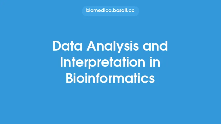 Data Analysis and Interpretation in Bioinformatics Thumbnail