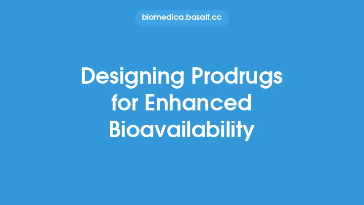 Designing Prodrugs for Enhanced Bioavailability Thumbnail