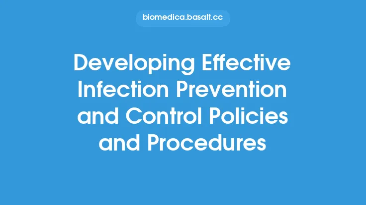 Developing Effective Infection Prevention and Control Policies and Procedures Thumbnail