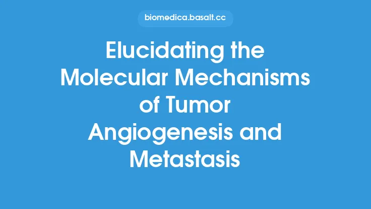 Elucidating the Molecular Mechanisms of Tumor Angiogenesis and Metastasis Thumbnail