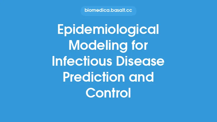 Epidemiological Modeling for Infectious Disease Prediction and Control Thumbnail