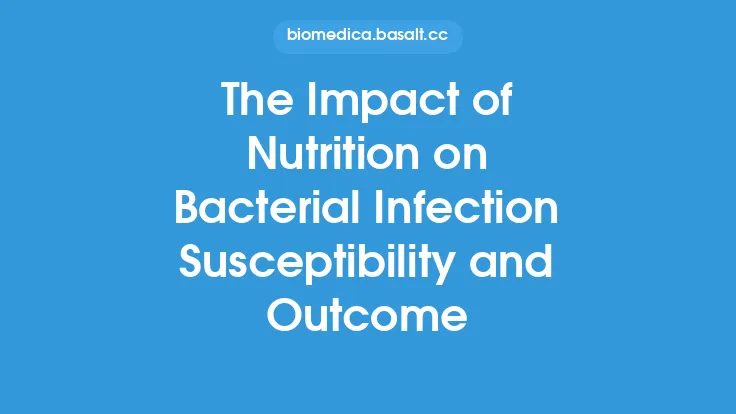 The Impact of Nutrition on Bacterial Infection Susceptibility and Outcome Thumbnail