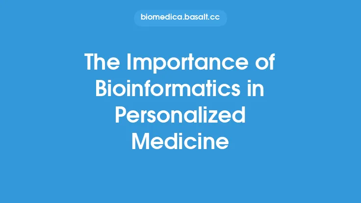 The Importance of Bioinformatics in Personalized Medicine Thumbnail