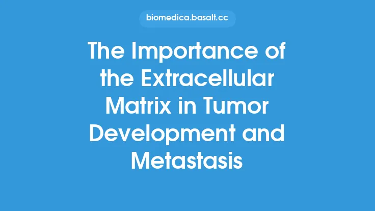The Importance of the Extracellular Matrix in Tumor Development and Metastasis Thumbnail