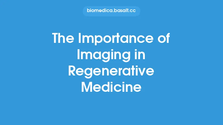 The Importance of Imaging in Regenerative Medicine Thumbnail