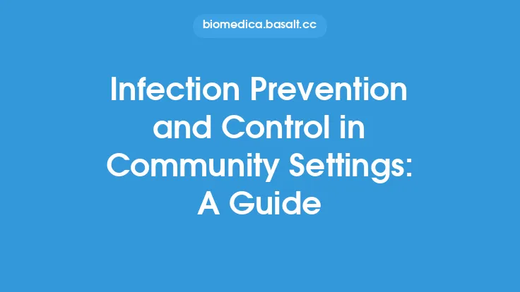Infection Prevention and Control in Community Settings: A Guide Thumbnail