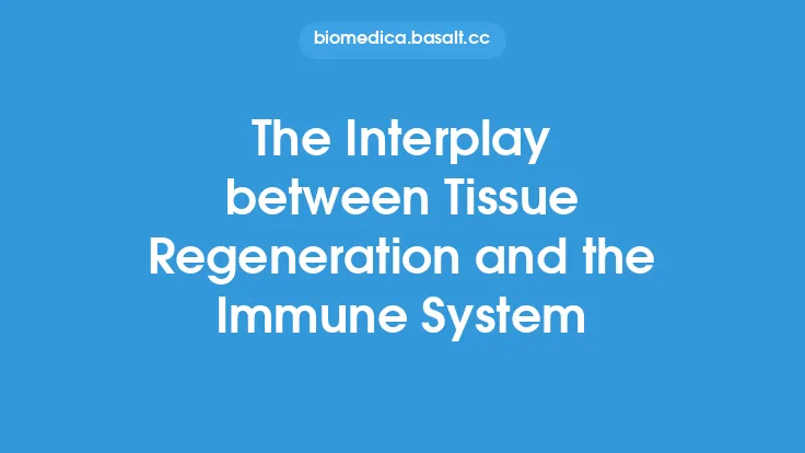 The Interplay between Tissue Regeneration and the Immune System Thumbnail