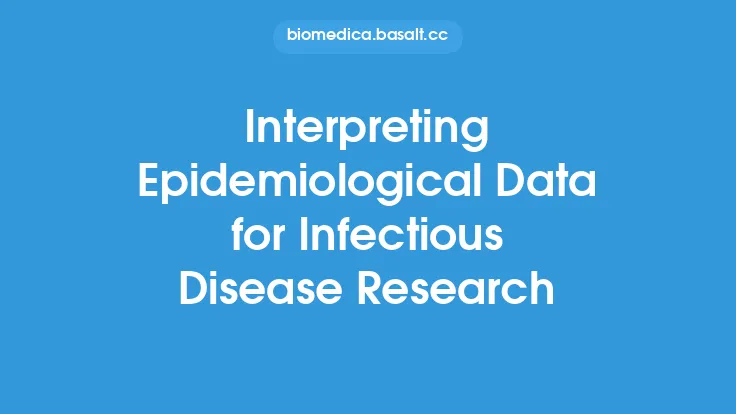Interpreting Epidemiological Data for Infectious Disease Research Thumbnail