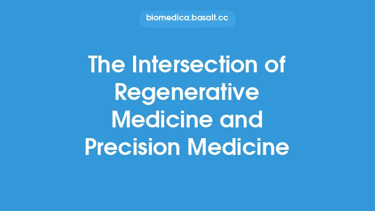 The Intersection of Regenerative Medicine and Precision Medicine Thumbnail