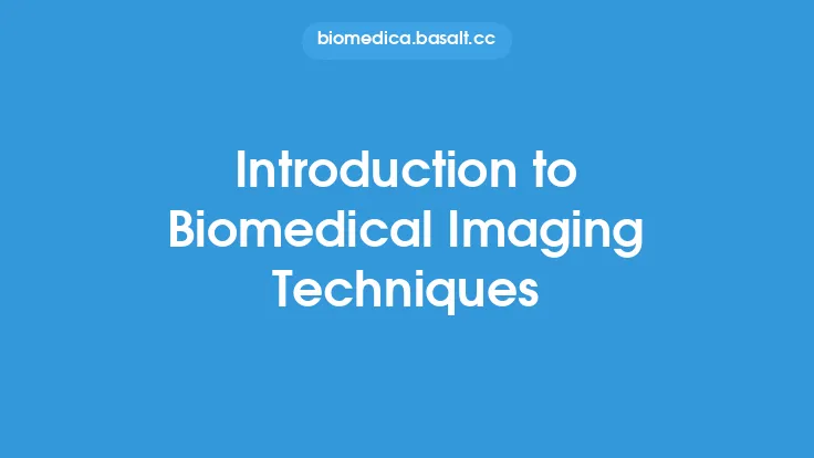 Introduction to Biomedical Imaging Techniques Thumbnail