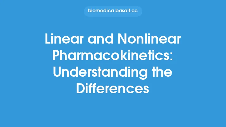 Linear and Nonlinear Pharmacokinetics: Understanding the Differences Thumbnail