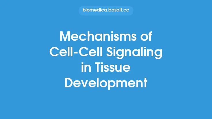 Mechanisms of Cell-Cell Signaling in Tissue Development Thumbnail
