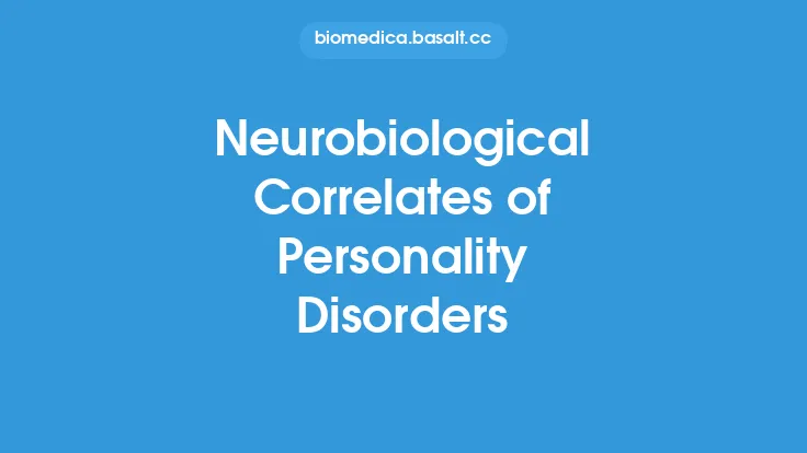 Neurobiological Correlates of Personality Disorders Thumbnail