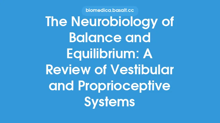 The Neurobiology of Balance and Equilibrium: A Review of Vestibular and Proprioceptive Systems Thumbnail