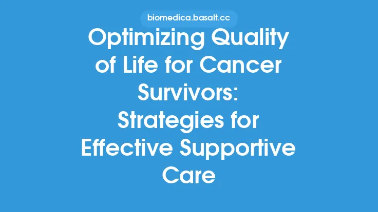 Optimizing Quality of Life for Cancer Survivors: Strategies for Effective Supportive Care Thumbnail