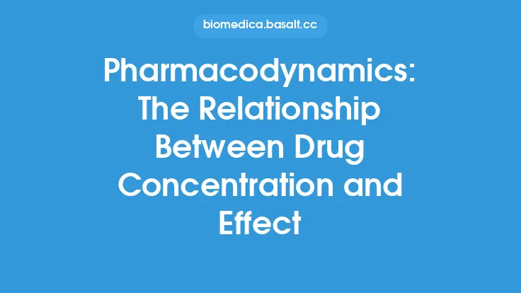 Pharmacodynamics: The Relationship Between Drug Concentration and Effect Thumbnail