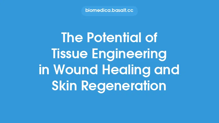 The Potential of Tissue Engineering in Wound Healing and Skin Regeneration Thumbnail