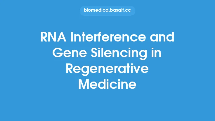 RNA Interference and Gene Silencing in Regenerative Medicine Thumbnail