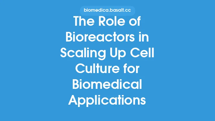 The Role of Bioreactors in Scaling Up Cell Culture for Biomedical Applications Thumbnail