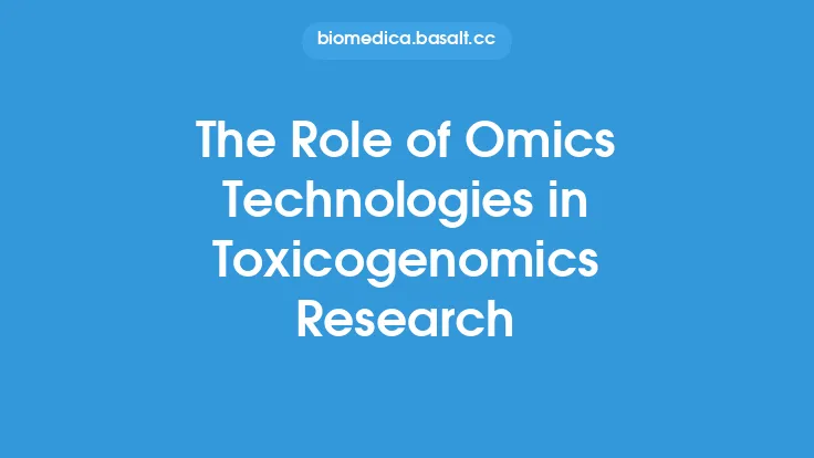 The Role of Omics Technologies in Toxicogenomics Research Thumbnail