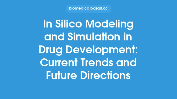 In Silico Modeling and Simulation in Drug Development: Current Trends and Future Directions Thumbnail