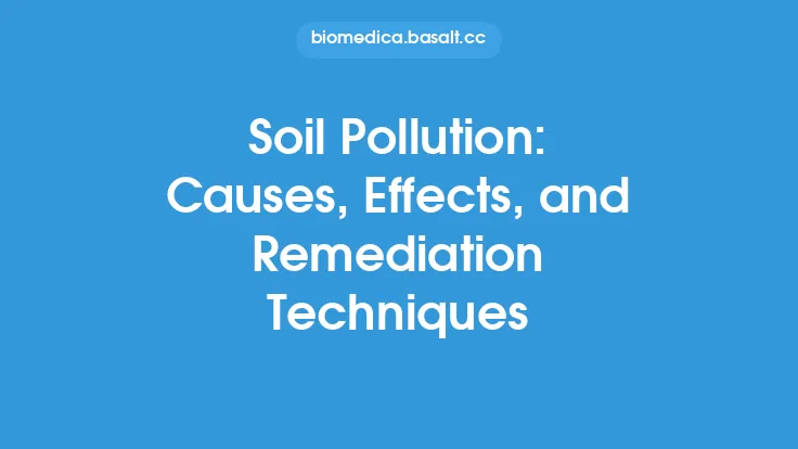 Soil Pollution: Causes, Effects, and Remediation Techniques Thumbnail