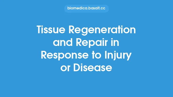 Tissue Regeneration and Repair in Response to Injury or Disease Thumbnail