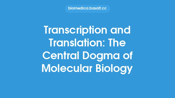 Transcription and Translation: The Central Dogma of Molecular Biology Thumbnail