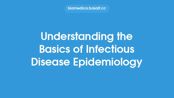 Understanding the Basics of Infectious Disease Epidemiology Thumbnail