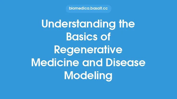 Understanding the Basics of Regenerative Medicine and Disease Modeling Thumbnail