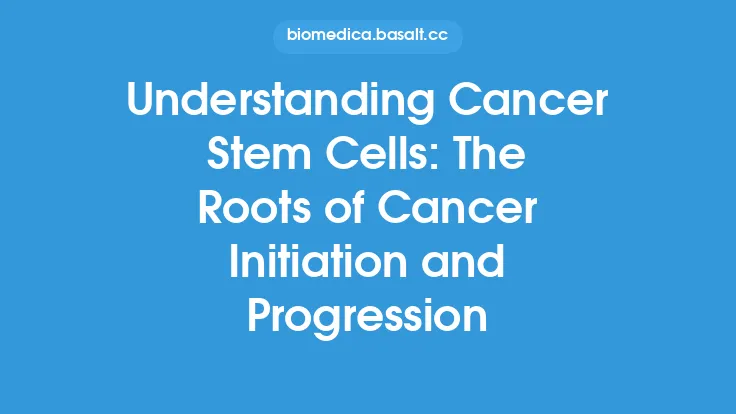 Understanding Cancer Stem Cells: The Roots of Cancer Initiation and Progression Thumbnail