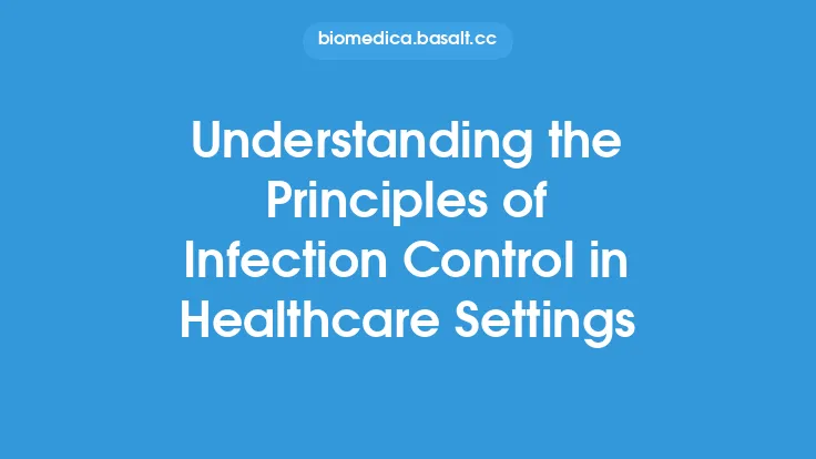 Understanding the Principles of Infection Control in Healthcare Settings Thumbnail