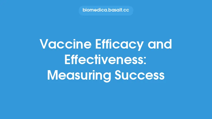 Vaccine Efficacy and Effectiveness: Measuring Success Thumbnail